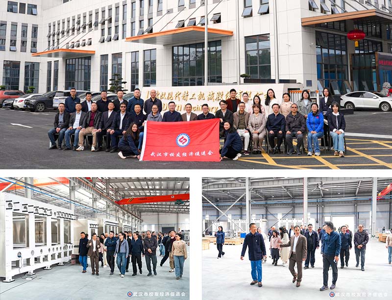 董事長詹智勇帶領校友參觀新廠區